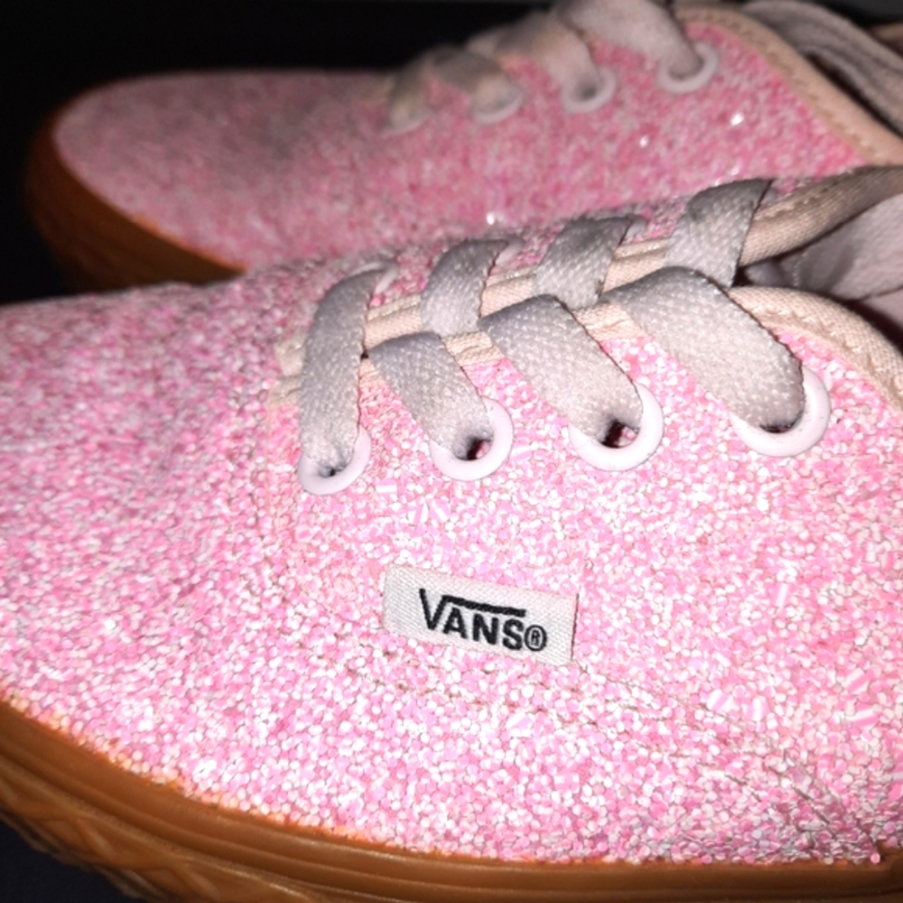 Vans Authentic Ice Cream Glitter Shoes size 7 women (5.5 men)
